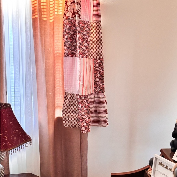 Universal Thread Pink and Cream Dress - Picture 8 of 9